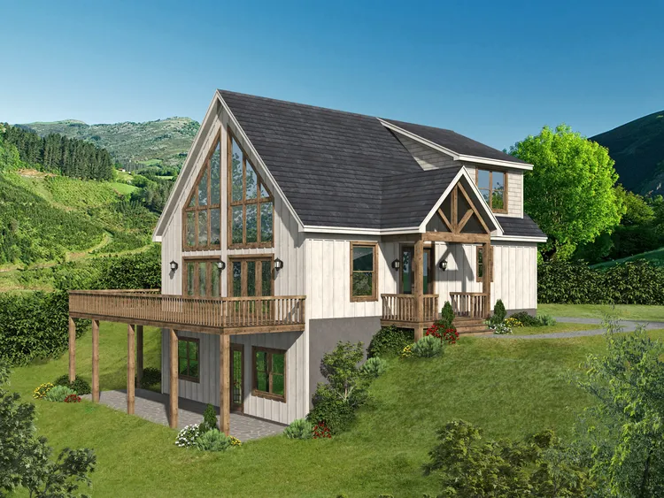Full Rendering for House Plan #690771