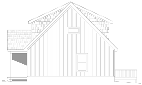 Right Elevation for House Plan #690771