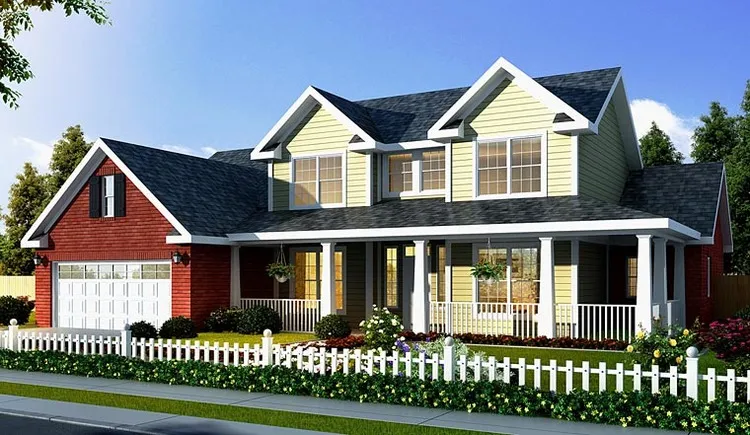 Full Rendering for House Plan #241881