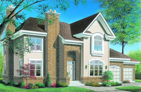 Full Rendering for House Plan #141582