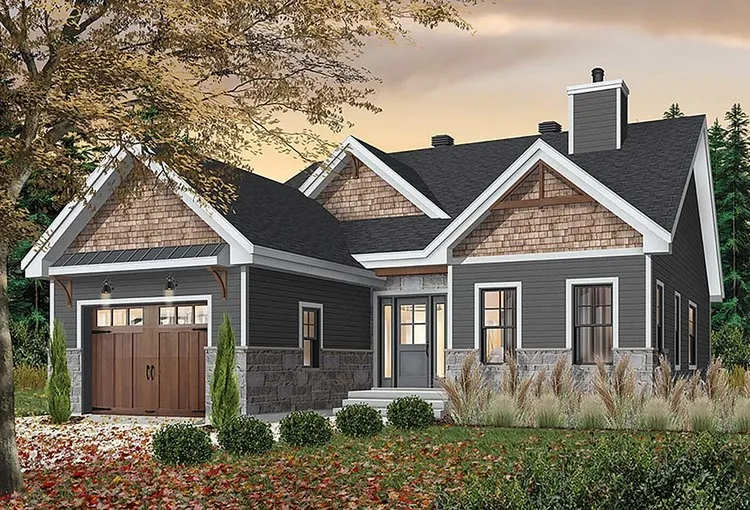 Full Rendering for House Plan #141441