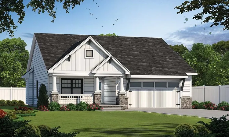 Full Rendering for House Plan #156531