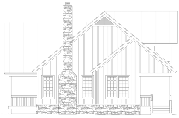 Right Elevation for House Plan #693791