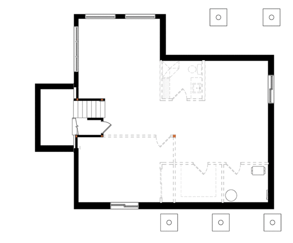 Basement Plan for House Plan #141411