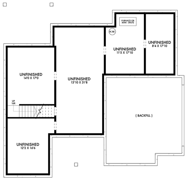 Basement Plan for House Plan #590051