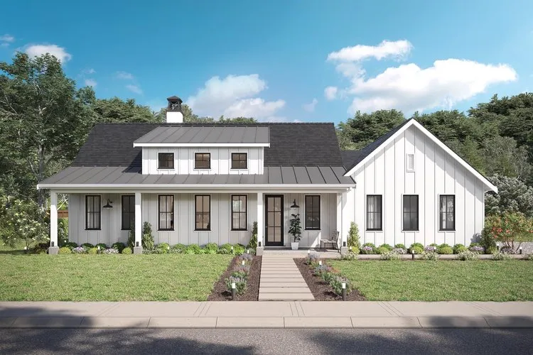 Full Rendering for House Plan #590071