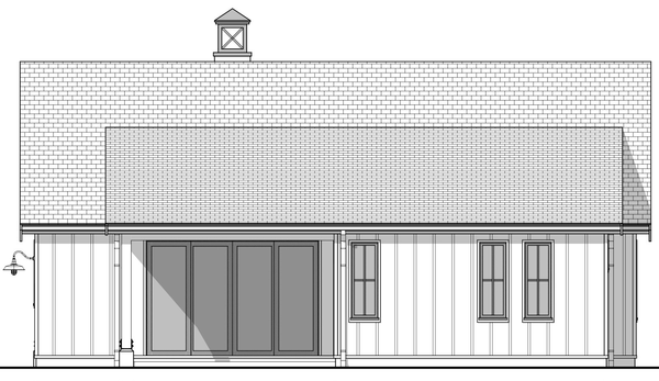 Right Elevation for House Plan #593321