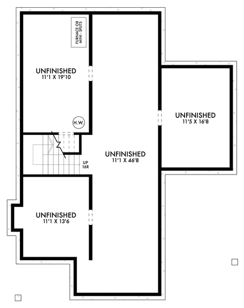 Basement Plan for House Plan #593321