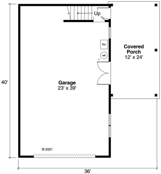 Main Floor Plan for House Plan #346381