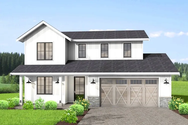 Full Rendering for House Plan #599922