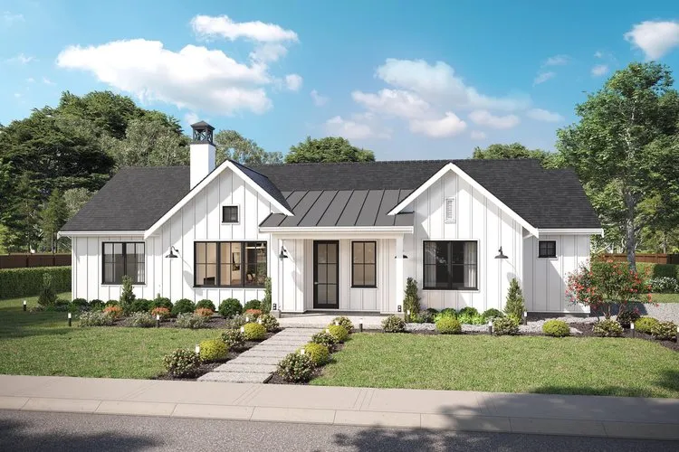 Full Rendering for House Plan #596261