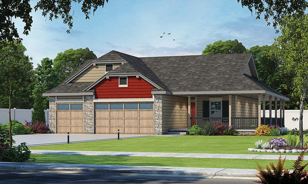 Full Rendering for House Plan #159531