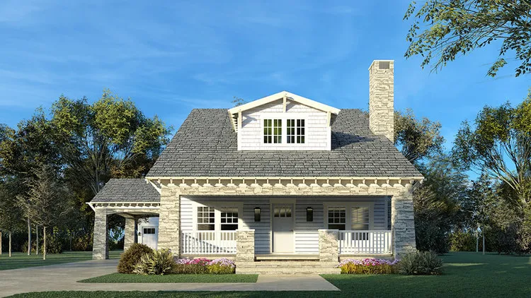 Full Rendering for House Plan #318532