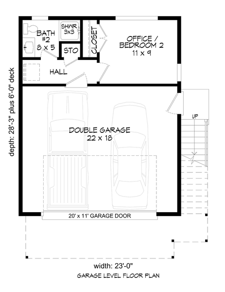 Main Floor Plan for House Plan #696780