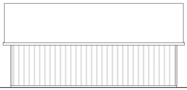 Rear Elevation for House Plan #343321