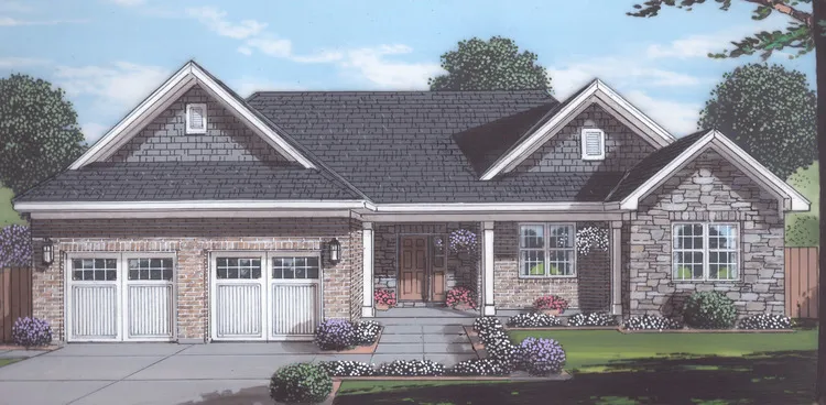 Full Rendering for House Plan #531791