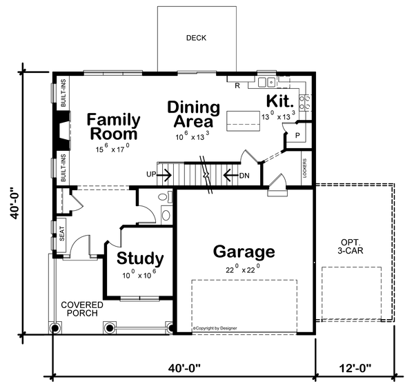 Main Floor Plan for House Plan #152232