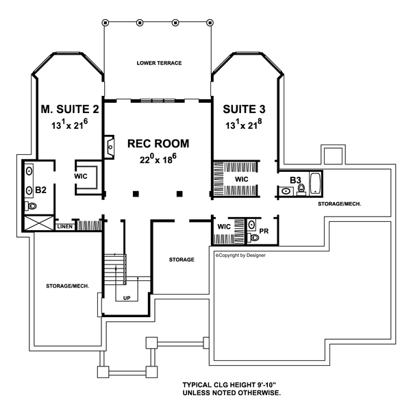 Basement Plan for House Plan #154864