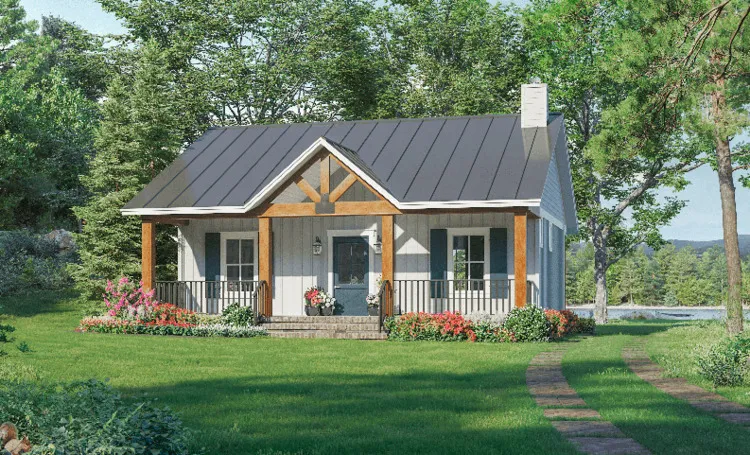 Full Rendering for House Plan #212780
