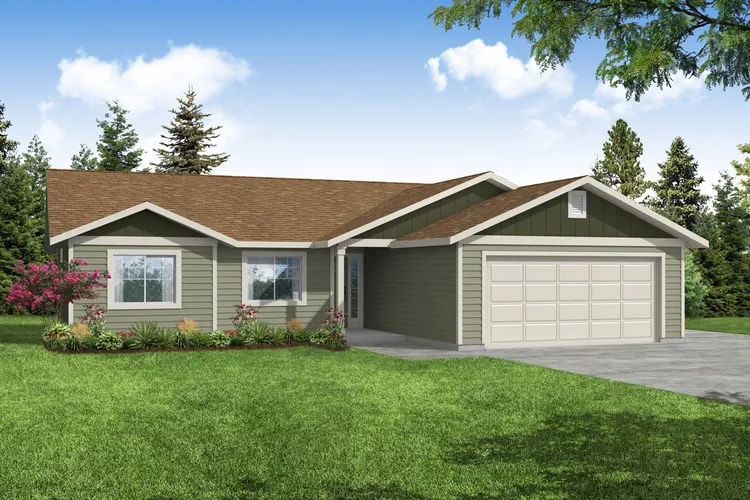 Full Rendering for House Plan #346621