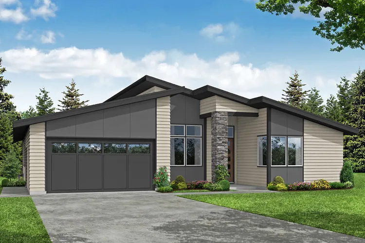 Full Rendering for House Plan #342112