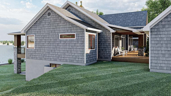 Left Elevation for House Plan #706312