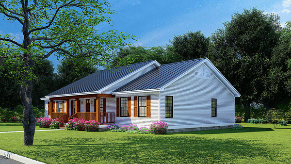 Right Elevation for House Plan #316581