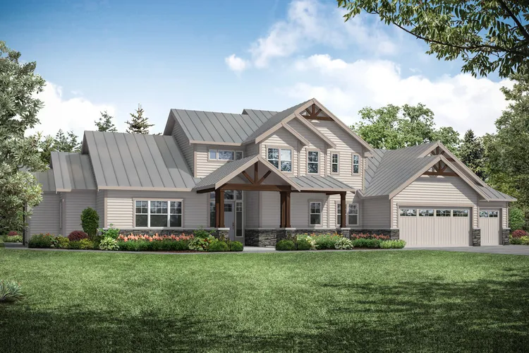 Full Rendering for House Plan #346603
