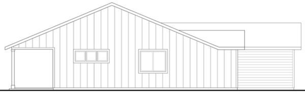 Left Elevation for House Plan #349951