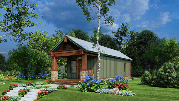 Right Elevation for House Plan #314050
