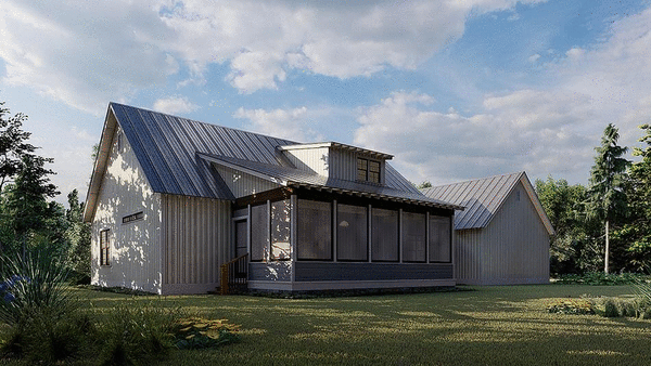 Rear Elevation for House Plan #310452