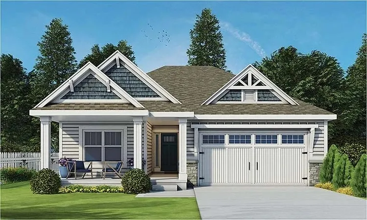 Full Rendering for House Plan #156881