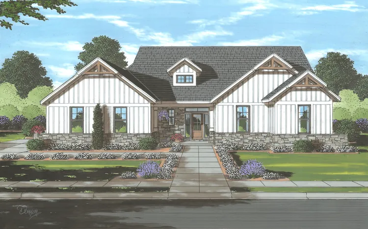 Full Rendering for House Plan #537461