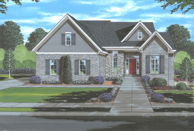 Full Rendering for House Plan #535602