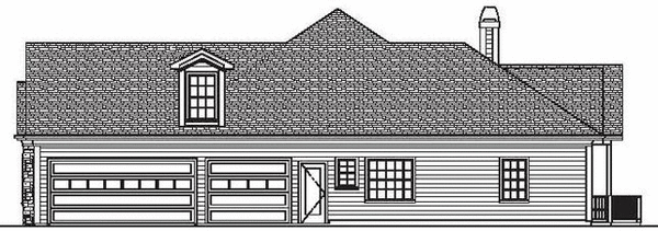 Right Elevation for House Plan #270002