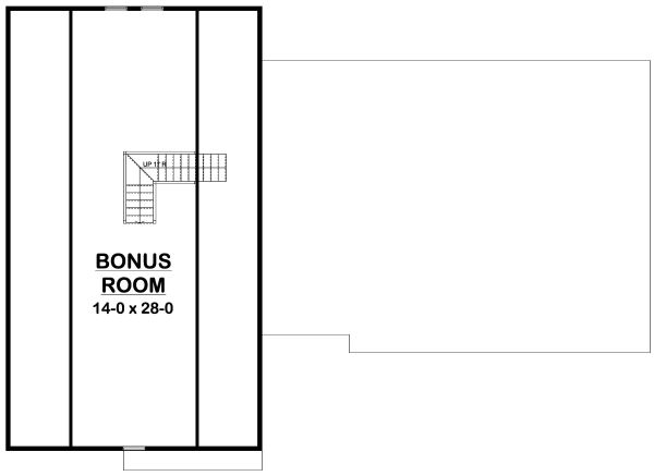 Attic Plan for House Plan #203085