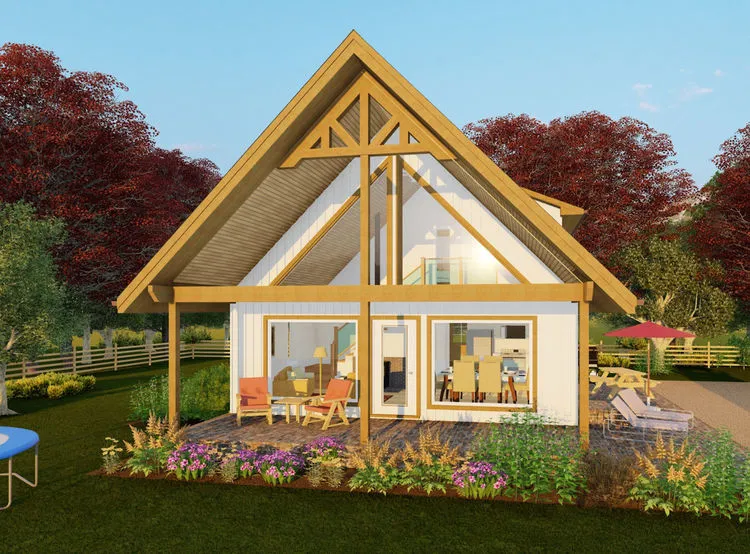 Full Rendering for House Plan #203072