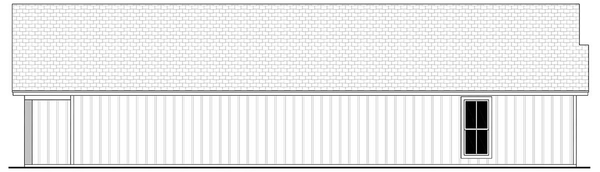 Left Elevation for House Plan #302921
