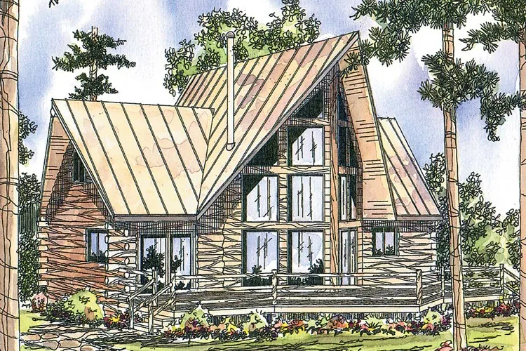 Full Rendering for House Plan #343241