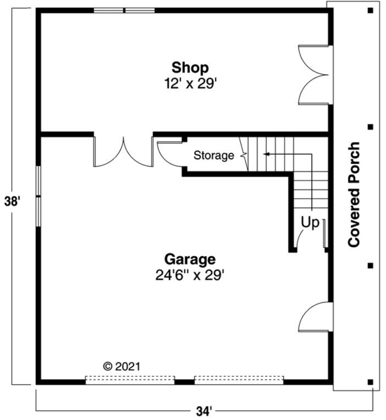 Main Floor Plan for House Plan #349002
