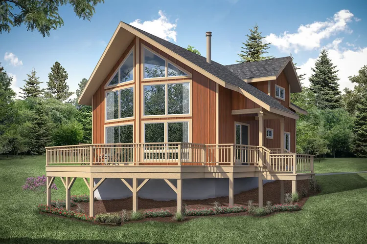 Full Rendering for House Plan #340151