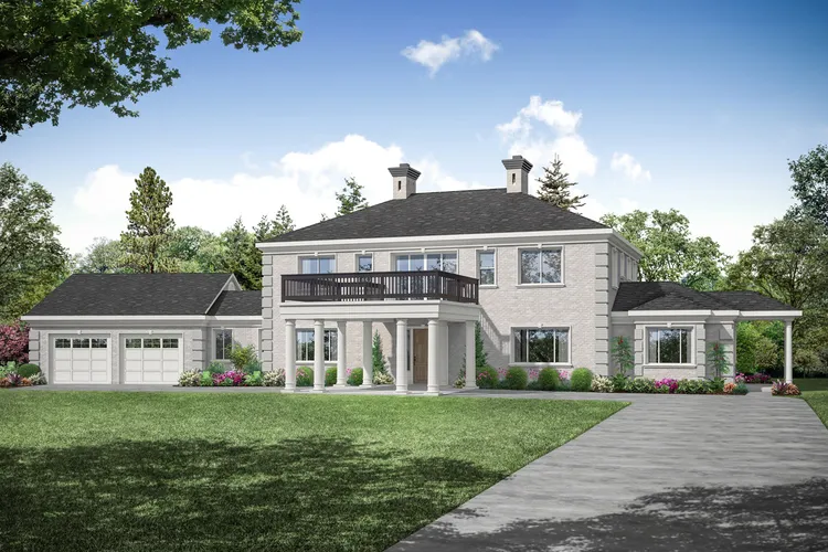Full Rendering for House Plan #348444