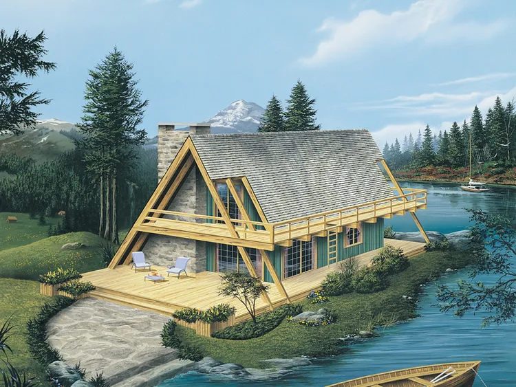Full Rendering for House Plan #635680