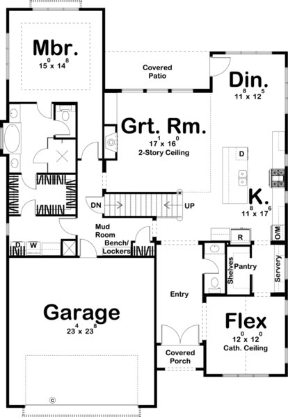 Main Floor Plan for House Plan #703892