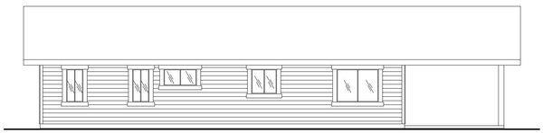Left Elevation for House Plan #452531