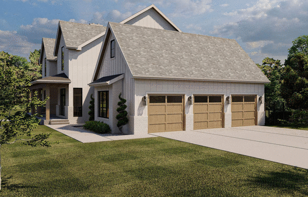 Right Elevation for House Plan #708473