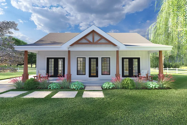 Full Rendering for House Plan #580990