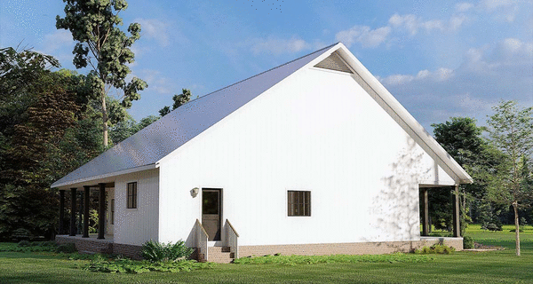 Left Elevation for House Plan #430681