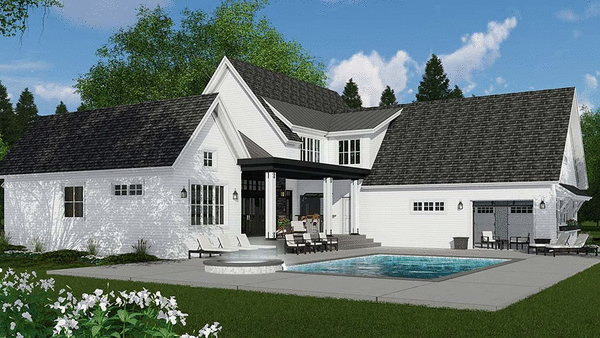 Right Elevation for House Plan #282103