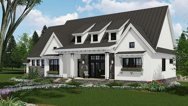 Right Elevation for House Plan #287822